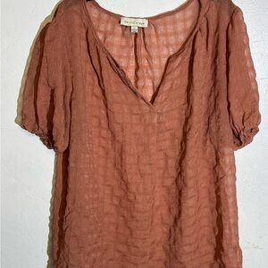 The Line by K Terracotta Blouse